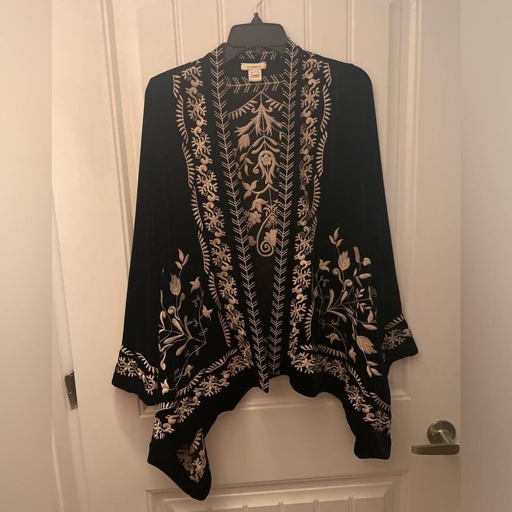Sundance Black Velvet Cardigan